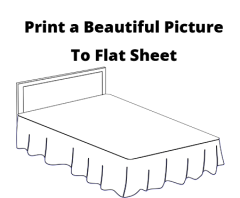 Customize Flat Sheet with your own picture