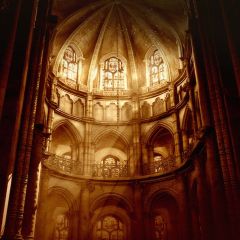 Arched Multi Story Building Photography Scenery Backdrop Indoor Theme Banner AKA-014