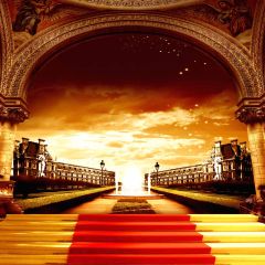 Stairs To Outside Photography Scenery Backdrop Stage Carpet Theme Banner AKA-015
