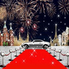 Red Carpet In Europe Photography Scenery Backdrop Stage Carpet Theme Banner AKA-054