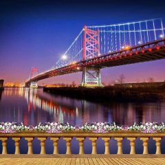 The Bridge Photography Scenery Backdrop Balcony Landscape Theme Banner AKA-075
