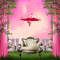 Royal Chair Photography Scenery Backdrop Arches or Pillars Theme Banner AKA-106