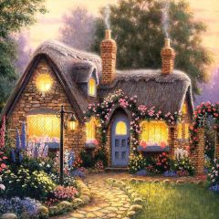 Country House Photography Scenery Backdrop Housing Theme Banner AKA-111