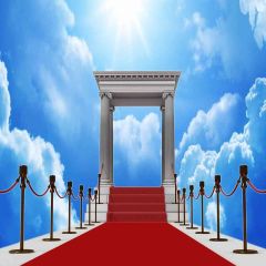 Red Carpet In The Sky Photography Scenery Backdrop Stage Carpet Theme Banner AKA-117