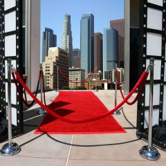 Red Carpet To The City Photography Scenery Backdrop Stage Carpet Theme Banner AKA-121