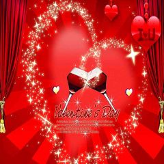Valentine Photography Scenery Backdrop Love Theme Banner AKA-153