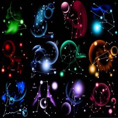 Twelve Constellations Patterns Photography Scenery Backdrop Fantasy Theme Banner AKA-158