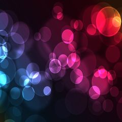 Colorful Circular Aperture Photography Scenery Backdrop Starlight Shine Theme Banner AKA-159