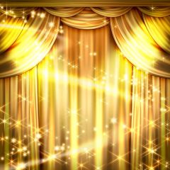 Dazzling Stage Lighting Curtain Photography Scenery Backdrop Stage Carpet Theme Banner AKA-182