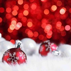 Christmas Balls Photography Scenery Backdrop Starlight Shine Theme Banner AKA-189