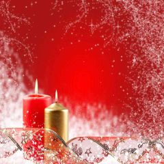 Lighting Candles Photography Scenery Backdrop Christmas Theme Banner AKA-191