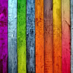 Colorful Wood Fence Photography Scenery Backdrop Textures Theme Banner AKA-235