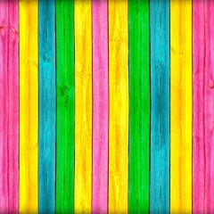 Colorful Wood Fence Photography Scenery Backdrop Textures Theme Banner AKA-287