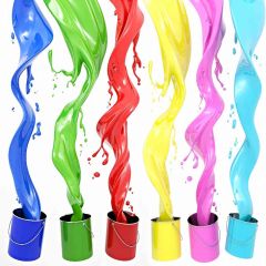 Paint Bucket Photography Scenery Backdrop Abstract Art Theme Banner AKA-292