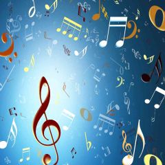 Musical Note Photography Scenery Backdrop Music Dance Theme Banner AKA-300