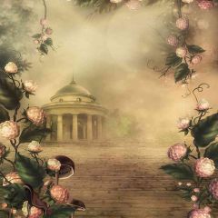 Building Beyond The Fog Photography Scenery Backdrop Architectural Theme Banner AKA-347