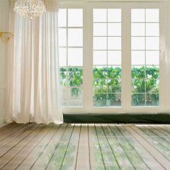Green Outside The Window Photography Scenery Backdrop Indoor Theme Banner AKA-365