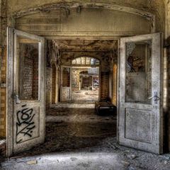 Relic Hall Photography Scenery Backdrop Indoor Theme Banner AKA-367