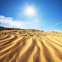 Sunny Desert Photography Scenery Backdrop Desert Landscape Theme Banner AKA-379