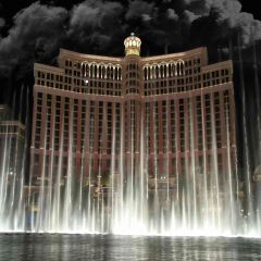 Bellagio In Las Vegas Photography Scenery Backdrop Architectural Theme Banner AKA-396