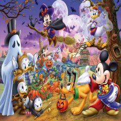 Cartoon Halloween Photography Scenery Backdrop Cartoon Theme Banner AKA-408