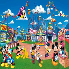 Cartoon Party Photography Scenery Backdrop Cartoon Theme Banner AKA-411