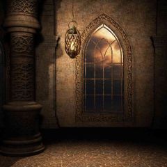 Old Class Window Photography Scenery Backdrop Indoor Theme Banner AKA-446