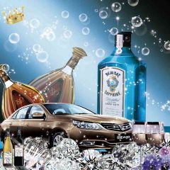 Luxury Lifestyle Photography Scenery Backdrop Luxury Theme Banner AKA-486