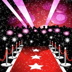 Sparkle Red Carpet Photography Scenery Backdrop Stage Carpet Theme Banner AKA-511
