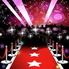 Red Carpet Photography Scenery Backdrop Stage Carpet Theme Banner AKA-512
