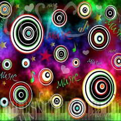 Music Scrawl Photography Scenery Backdrop Music Dance Theme Banner AKA-518