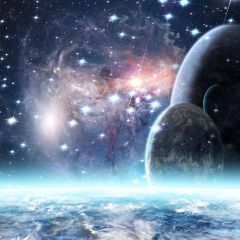 Wonderful Universe Star Photography Scenery Backdrop Cosmic Space Theme Banner AKA-520