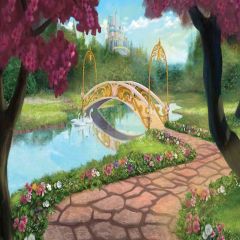 Cartoon World Photography Scenery Backdrop Cartoon Theme Banner AKA-545