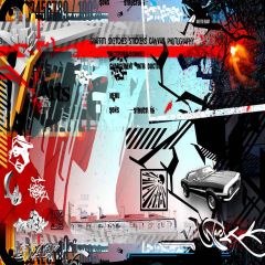 Abstract Graffiti Wall Photography Scenery Backdrop Music Dance Theme Banner AKA-554