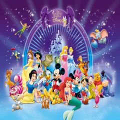 Cartoon Characters Photography Scenery Backdrop Cartoon Theme Banner AKA-565