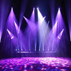 Purple Spotlights Photography Scenery Backdrop Stage Carpet Theme Banner AKA-570