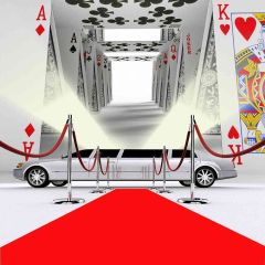 Poker World Photography Scenery Backdrop Luxury Theme Banner AKA-588