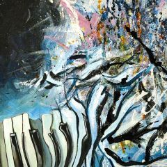 Scrawled Picture Photography Scenery Backdrop Abstract Art Theme Banner AKA-656