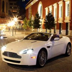 Fancy Car Photography Scenery Backdrop Streetscape Theme Banner AKA-658