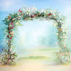 Flower Arch Photography Scenery Backdrop Flowers Theme Banner AKA-661