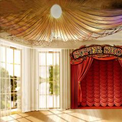 Stage In Room Photography Scenery Backdrop Indoor Theme Banner AKA-666