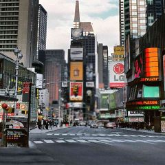 Time Square Photography Scenery Backdrop Streetscape Theme Banner AKA-697