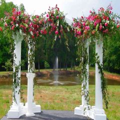 Altar With Flower Photography Scenery Backdrop Garden Scenery Theme Banner AKA-722