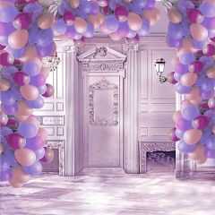 Balloons In Room Photography Scenery Backdrop Indoor Theme Banner AKA-729