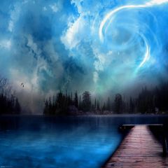 Fantasy Sky Scene Photography Scenery Backdrop Fantasy Theme Banner AKA-733