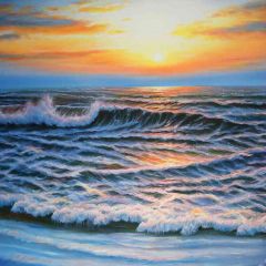 Surging Ocean Photography Scenery Backdrop Ocean Theme Banner AKA-743