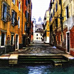 City Tour Photography Scenery Backdrop Streetscape Theme Banner AKA-764