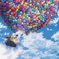 Flying House Photography Scenery Backdrop Fantasy Theme Banner AKA-765