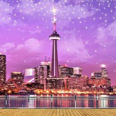 Space Neddle Photography Scenery Backdrop Balcony Landscape Theme Banner AKA-783