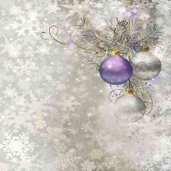 Christmas Balls Photography Scenery Backdrop Christmas Theme Banner AKA-802